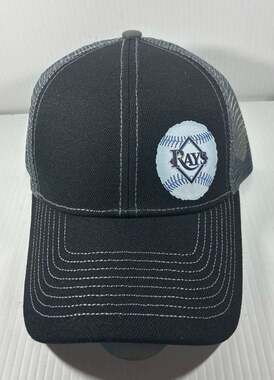 Tampa Bay Rays MLB Black & Grey Mesh Baseball Hat Adjustable Baseball Cap
